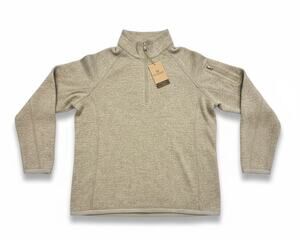 Stormtech Avalante 1/4 Zip Pullover Womens Sweater Fleece Jacket Oatmeal Beige